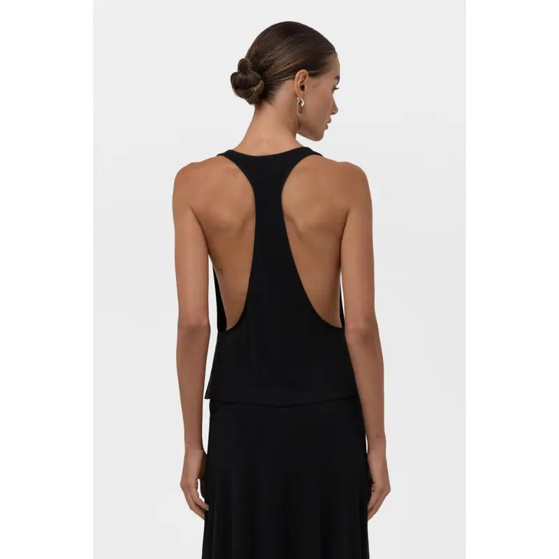 Everyday Jersey Racerback Top - Black