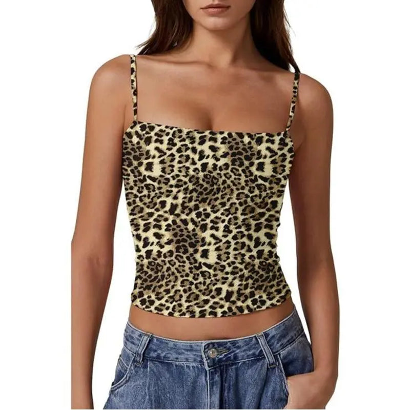 QINSEN Apparel Women'S Double Lined Basic Tank Top Adjustable Spaghetti Straps Sleeveless Camisole Shirts Breathable Casual Wear