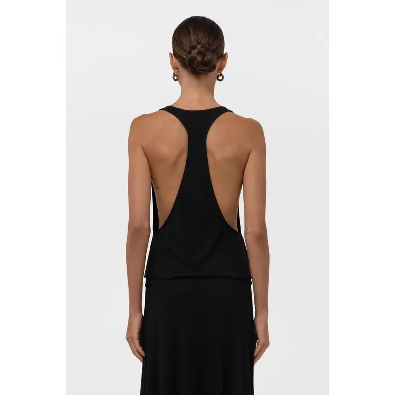 Everyday Jersey Racerback Top - Black