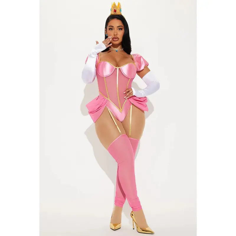Video Game Princess 6 Piece Costume Set - Pink