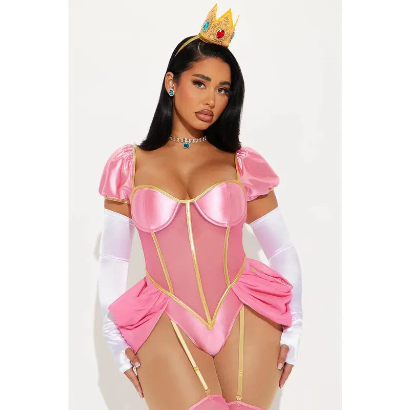 Video Game Princess 6 Piece Costume Set - Pink